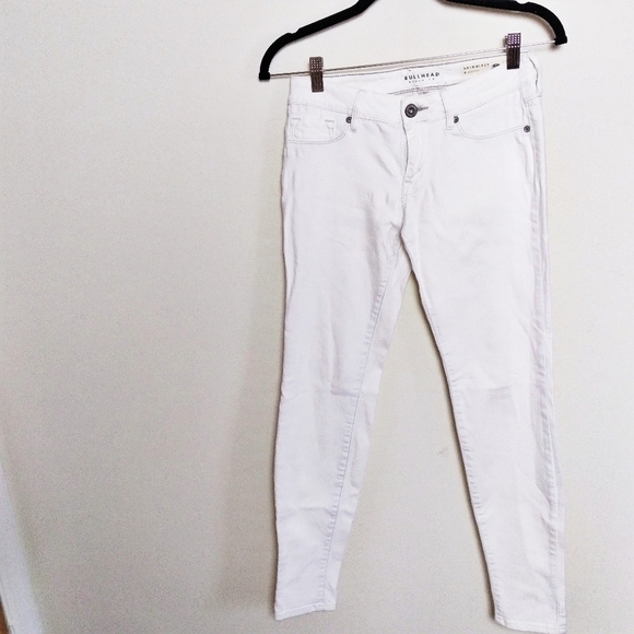 Bullhead White Low Rise Skinniest Skinny Jeans Size 3 Regular - Picture 1 of 10